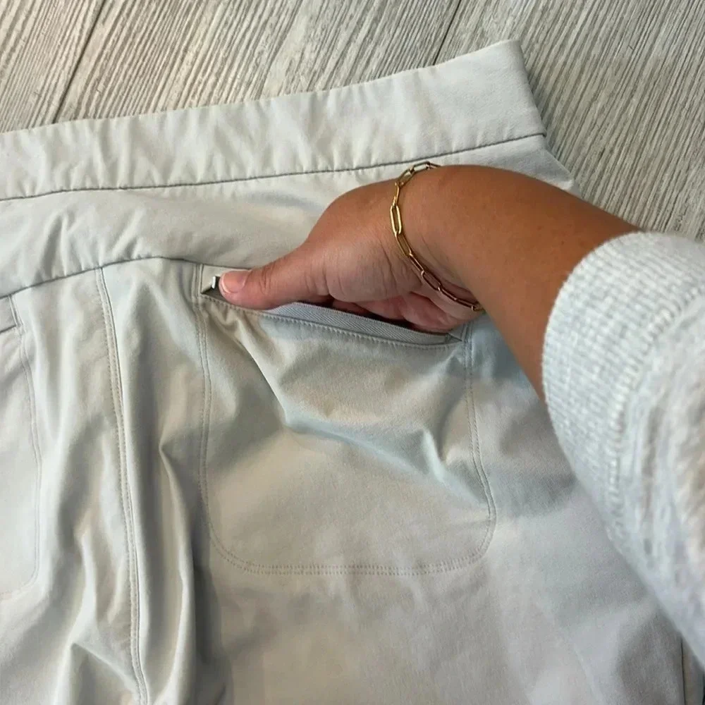 Athleta Wander Straight Pants in Birch Gray size 16